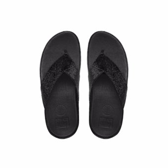 FitFlop Womens Crystall Sandals (Black)  