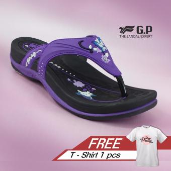 Free T-shirt!! GP-Gold Pigeon Sandal Wanita 3 densities-Purple (G7532W-41)  