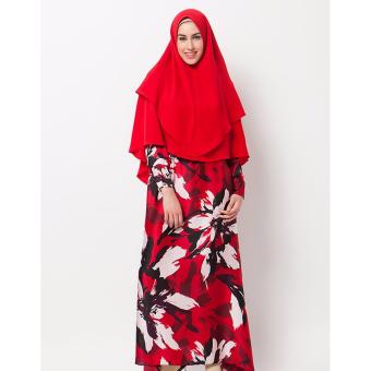 Gamis Kasibah Red Blossom GA7  