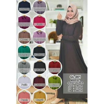 Gamis Polos Super - Dongker  