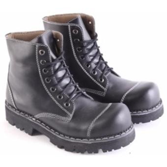 Garsel Sepatu Boot Adventure Safety Shoes Pria Bahan Kulit Super Sol Karet - L 150  