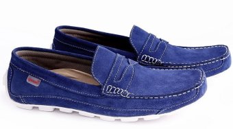 Garucci GCN 1181 Sepatu Sneaker Pria - Suede - Keren Dan Stylish (Biru)  
