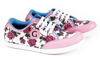 Garucci GDA 7192 Sepatu Casual Sneaker/ Kets Wanita - Synthetic - Gaya (Pink Kombinasi)  