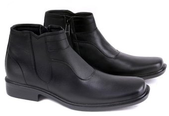 Garucci GHD 0339 Sepatu Formal/Pantofel Boots Pria - Leather - Elegan (Hitam)  