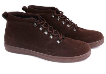 Garucci GRW 1162 Sepatu Sneaker Pria - Suede - Keren Dan Stylish (Coklat)  