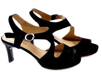 Garucci GYS 4147 Sepatu Fashion High Heels Wanita - Synthetic - Modis & Gaya (Hitam)  