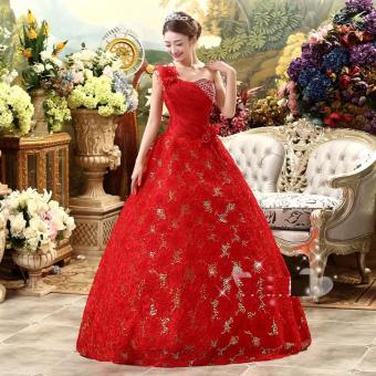 Gaun Pengantin Merah Wedding Gown Wedding Dress 2016 09028  