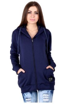 Geearsy Sweater Wanita Fleece - Biru  