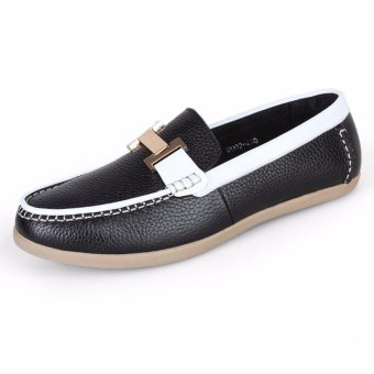 Genuine leather Handmade Men Loafers Shoes Casual Men's Flats Man Driving Shoes Soft Shoes Size 36-48 - intl  