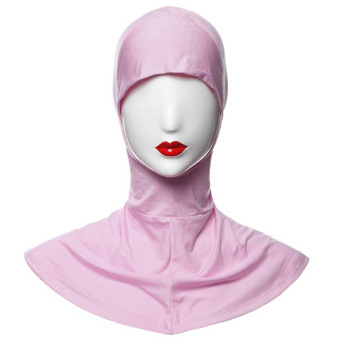 GETEK Islamic Muslim Full Cover Inner Hijab Caps Split Long Underscarf Hats (Plum) - intl  