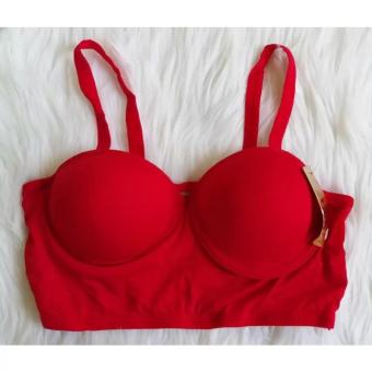 GIYOMI Bralette 6 Straps Bra ( KAWAT ) - Merah  