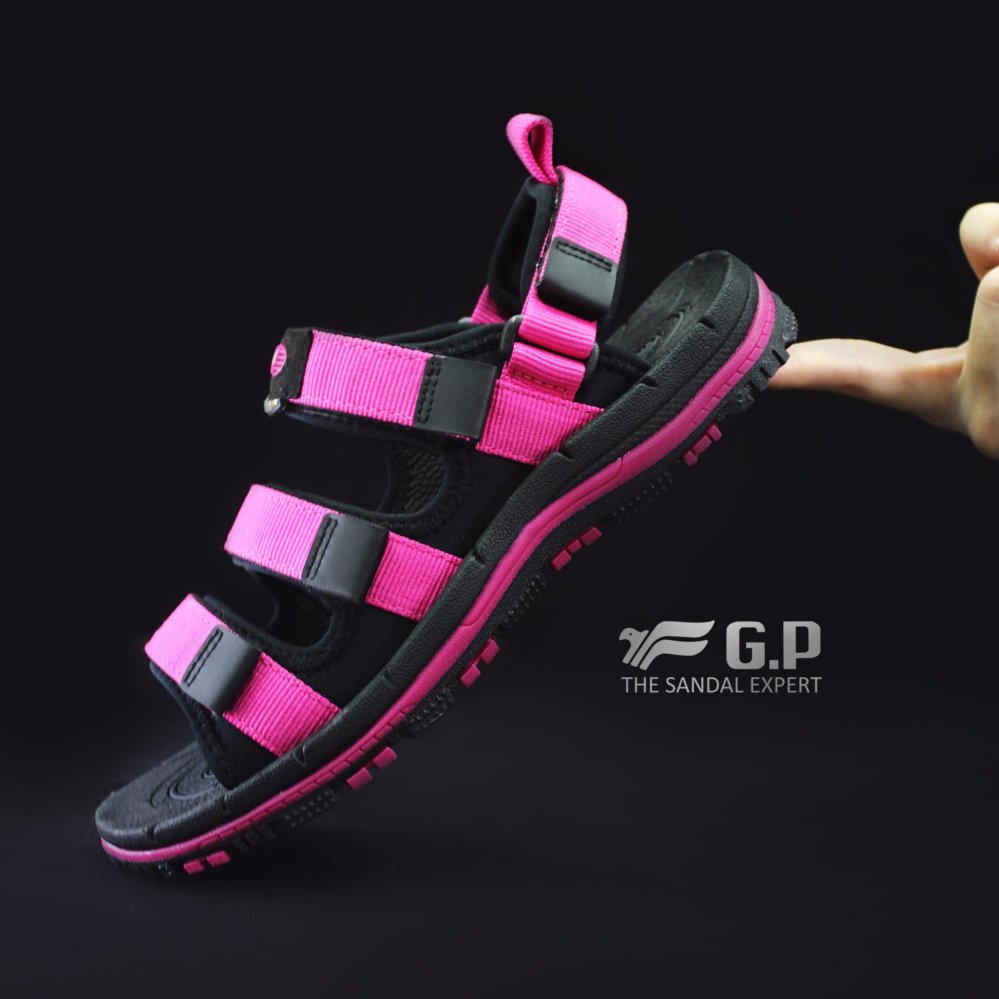 Gp Gold Pigeon Sandal Gunung Pria Tissage Brown G7656m 30 Spec dan GP Gold Pigeon Sandal Gunung Wanita Tissage Fuchsia G7656W 15