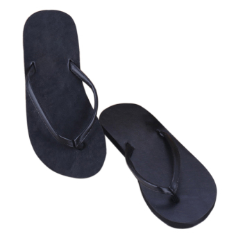 Gracefulvara Unisex Couples Lovers EVA Slippers Flip Flops Thong Sandal Shoes Beach Home Slides & Mules (Black)  