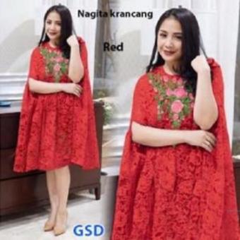 Grosir Dress-Nagita Krancang Red  