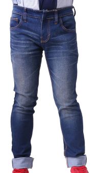 Gshop MGN 4285 Celana Jeans Pria Denim Bagus (Biru)  