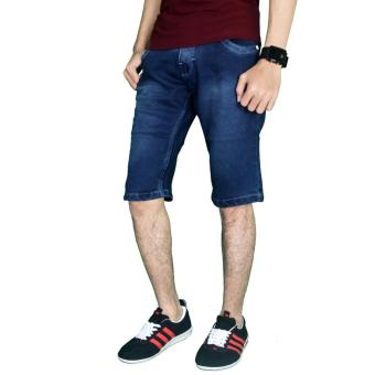Gudang Fashion - Celana Pendek Jeans Pria - Biru  