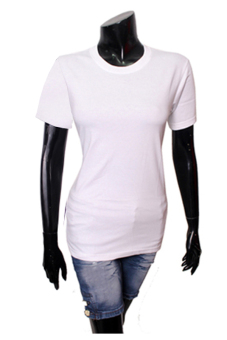 Gudang Fashion - Kaos Polos Pendek Wanita O-Neck - Putih  