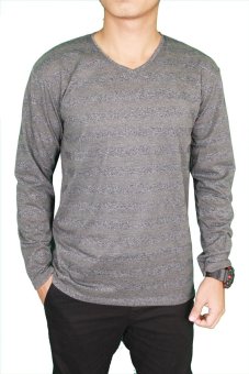 Gudang Fashion - Male Long T Shirts - Abu  