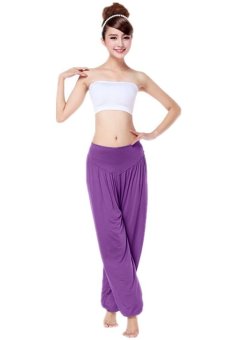 HANG-QIAO Loose Pants Purple  