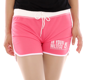 Hang-Qiao Women Sports Beach Shorts Casual Hot Pants (Pink)  