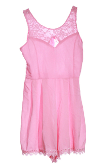 Hanyu Jumpsuit Short Pants Clubwear Dress (Pink)  