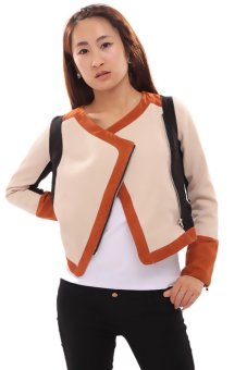Hanyu Slim Vintage Long Sleeve Jacket Beige  