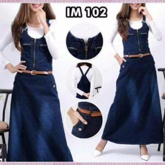 Hasanah Jeans Overal 102 - Dark Blue - Overal Maxi  