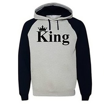 Hequ Autumn King Printed Men Long Sleeve Sweatshirt Casual Fashion Men T-shirt Grey - intl  