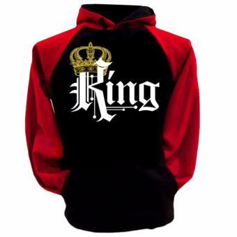 Hequ King And Queen Hoodies Pullovers Valentine New Multi Colors Matching Cute Love Couples Crown Print - intl  