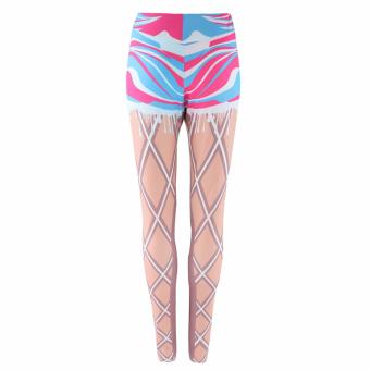 Hequ New Womens Fashion Print Gym Yoga Workout Leggings Fitness Athletic Pants Trousers MultiColor - intl  