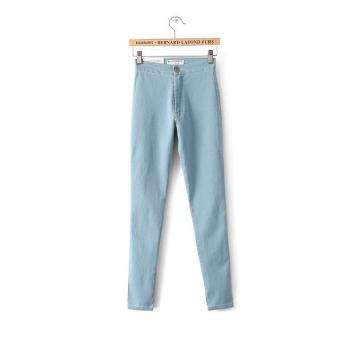 High Waist Jeans For Women Denim Jeans Woman 2017 Black Pencil Women's Jeans Femme Blue Skinny Women Jeans Denim Pants Trousers XS(Light blue) - intl  