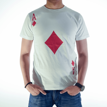 High5 - Kaos Ace Pria Putih Merah  