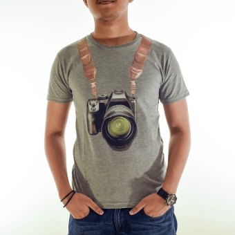 High5 Kaos Camera Man Ukuran All Size Warna Abu Abu Grey  