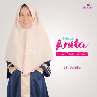Hijab Alsa - Jilbab Syar'i Anita - Vanilla  