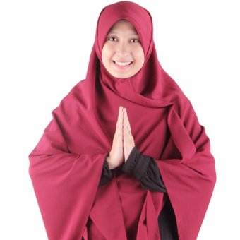 Hijab Square Pure Syaree SHAQIA Maroon  