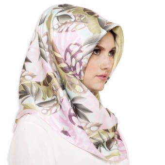Hijabstore - Angel Lelga Original Scarf AL 121 - White Motif Floral  