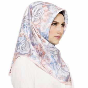 Hijabstore - Moshaict By Itang Yunasz AL 118 - Light Grey Floral  