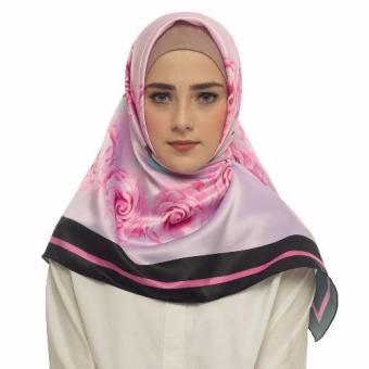 Hijabstore - Moshaict Premium MP 023- Soft Purple Motif Flower  