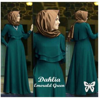 Hirani Collection - Dahlia Hijab - Emerald Green (Tanpa Phasmina)  