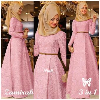 Hirani Collection - Zamirah Hijab - Pink  