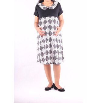 HMILL Baju Hamil Dres Hamil 1182 - Putih  