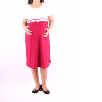 HMILL Baju Hamil Dress Hamil 1188 - Merah  