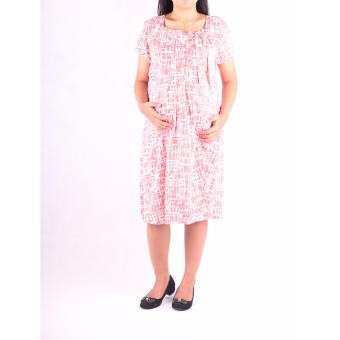 HMILL Baju Hamil Dress Hamil Kerja 1064 - Pink  