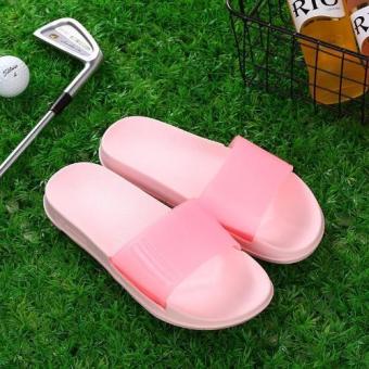 Home Men Women Flip Flop Environmental Odorless Bathroom Slippers (Pink) - intl  