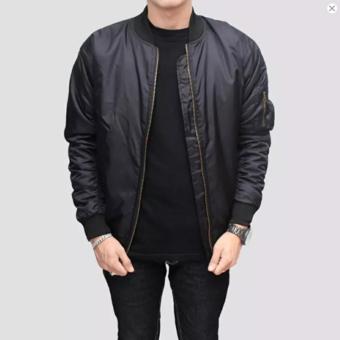 IDS Jaket Bomber Waterproof Pria Black  