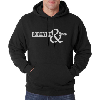 Indoclothing Hoodie Forever & Always - Hitam  