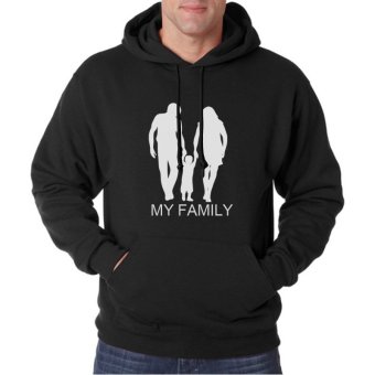 indoclothing Hoodie My Family - Hitam  