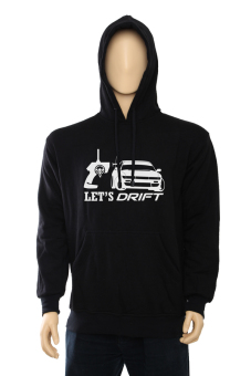 IndoClothing Hoodie RC Let's Drift - Hitam  