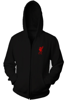 IndoClothing Zipper Hoodie Liverpool - Z01 - Hitam  