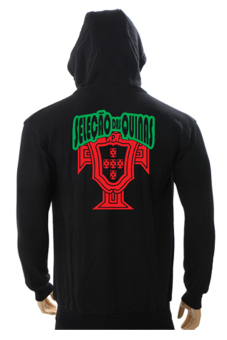 IndoClothing Zipper Hoodie Portugal Z01 - Hitam  